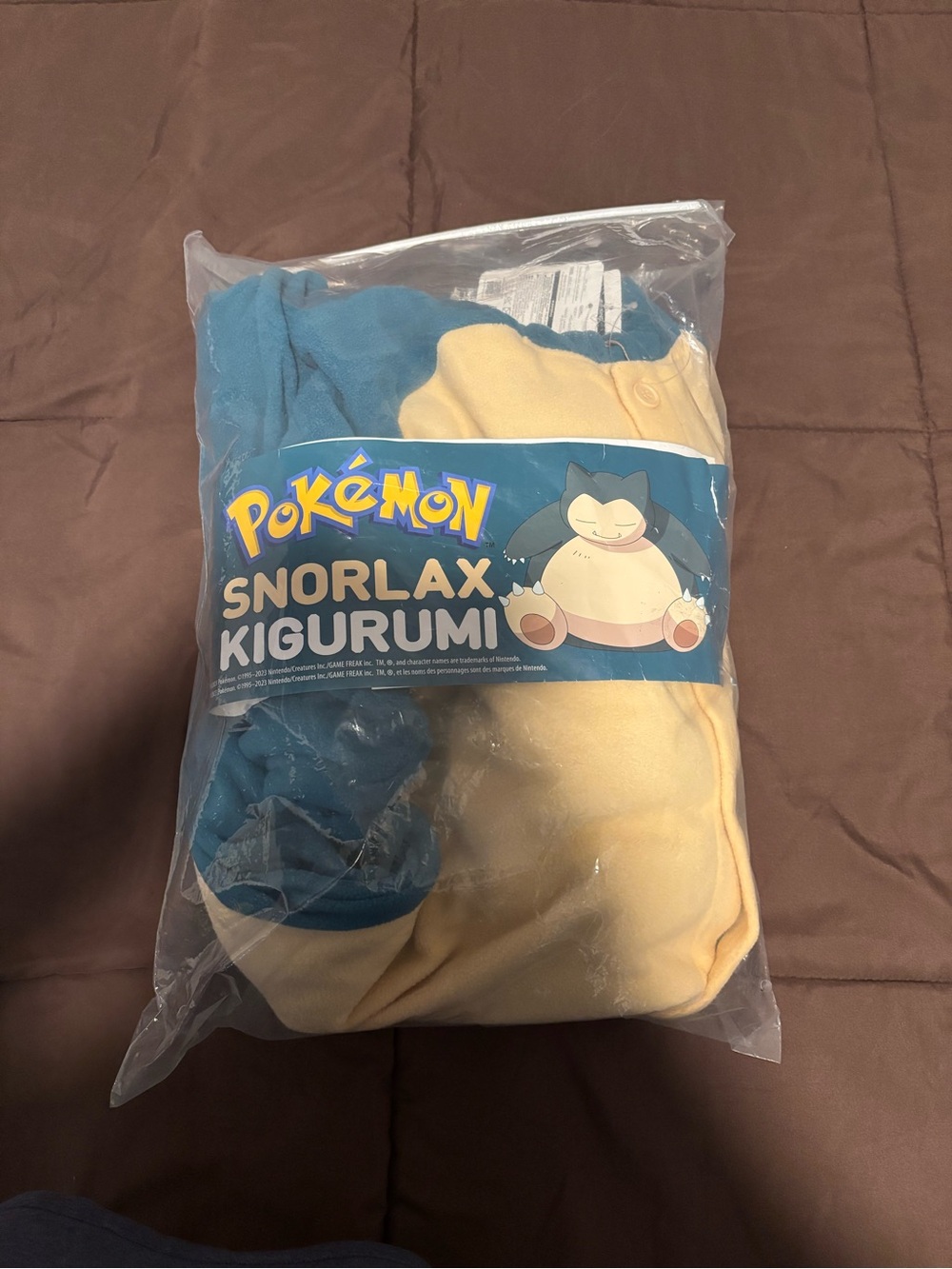 Pokemon Snorlax Kigurumi in Blue and Cream